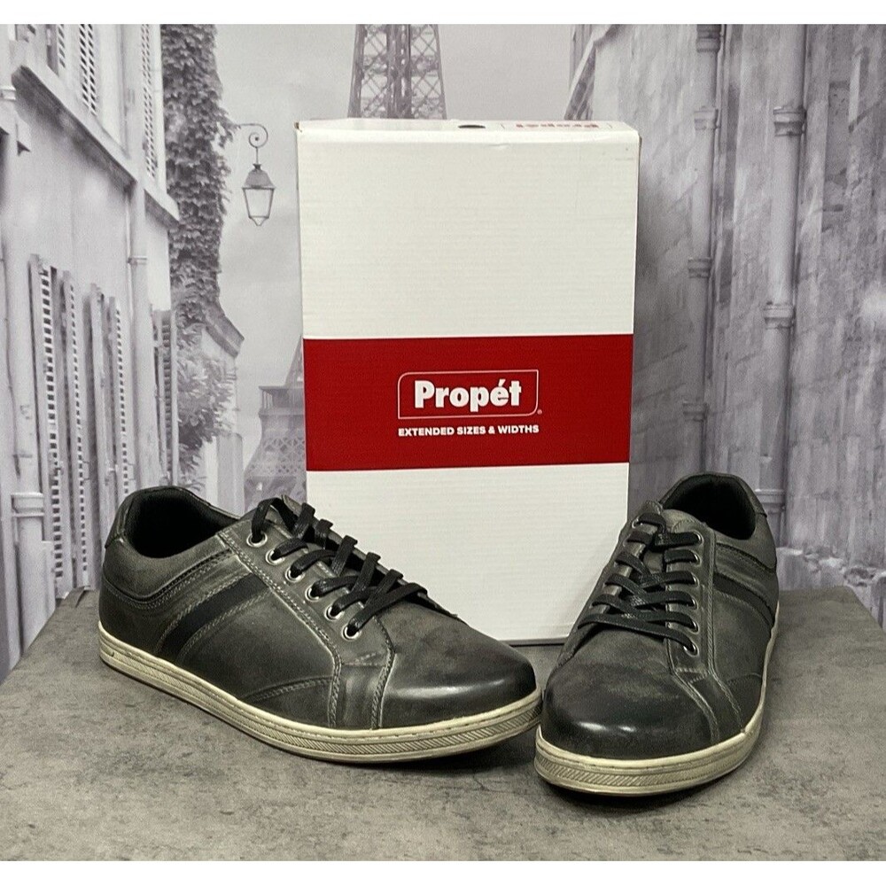 Propet Men’s Lucas Shoe Grey Size 11.5 XX(5E)